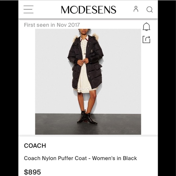 COPY - Fabulous, New- Coach black puffer coat - Picture 6 of 6